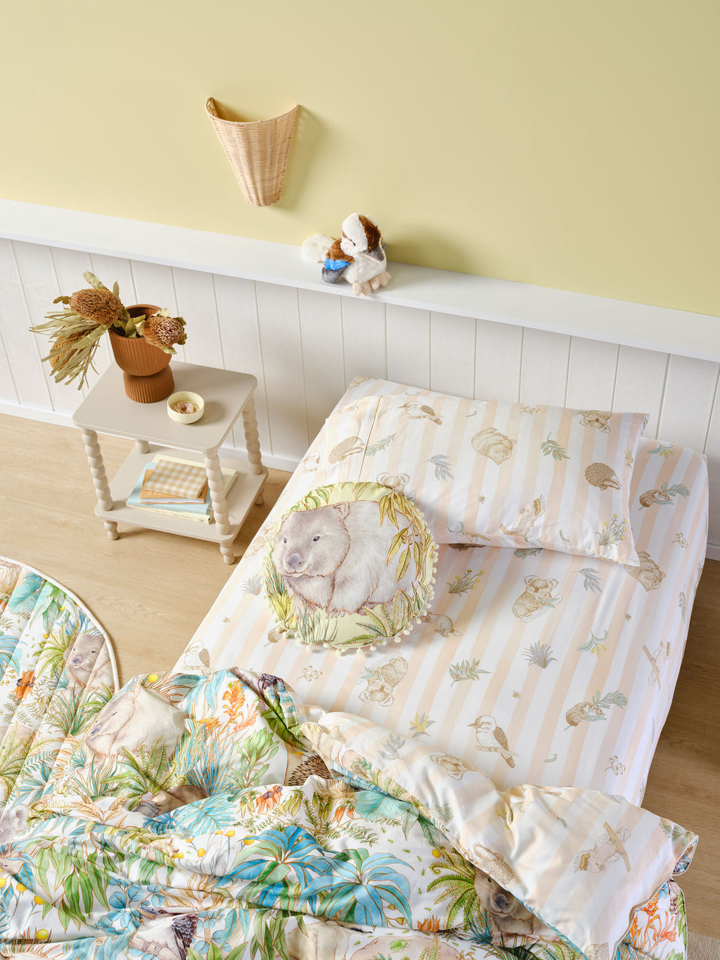 Bush Walk Fitted Sheet + Pillowcase Set