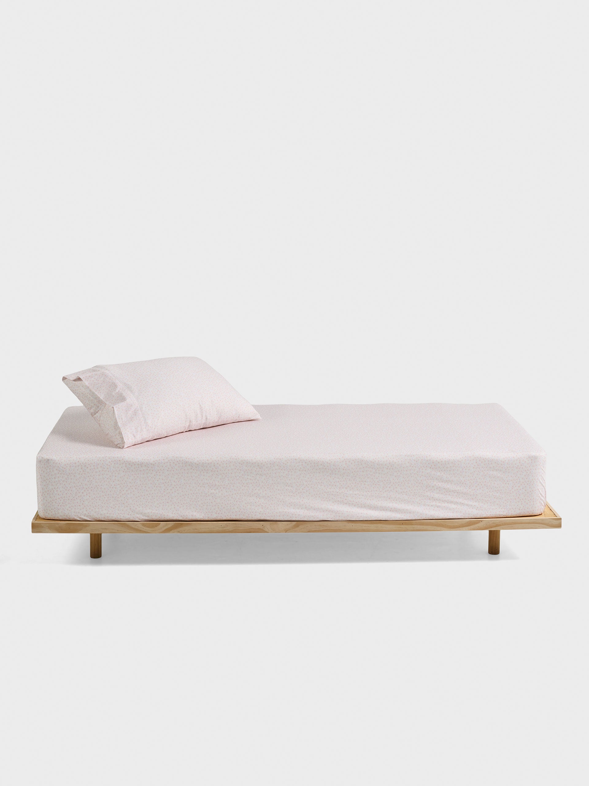 Daisy Meadow Fitted Sheet + Pillowcase Set