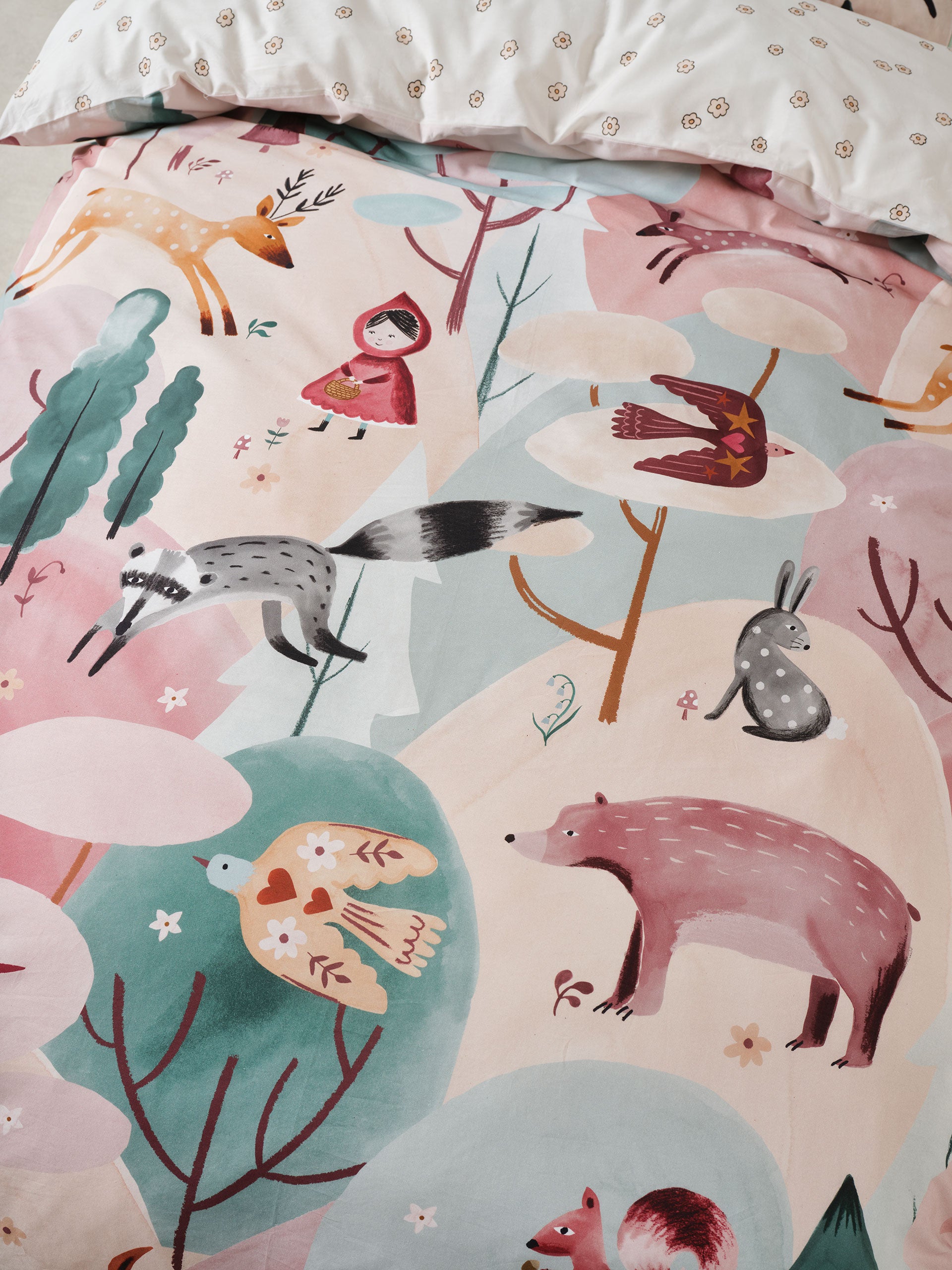 Folk Woodland Quilt Cover Set