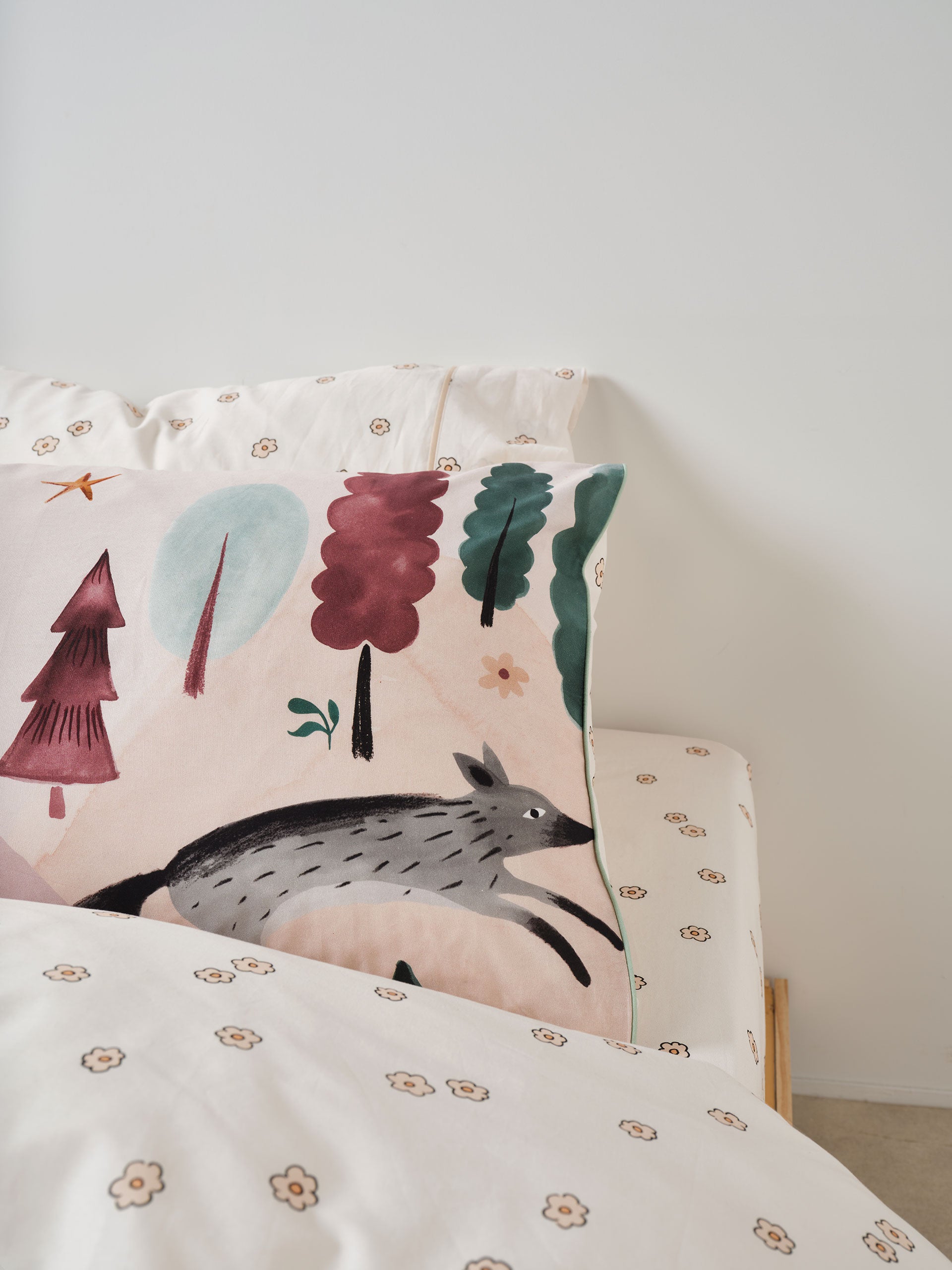 Folk Woodland Quilt Cover Set