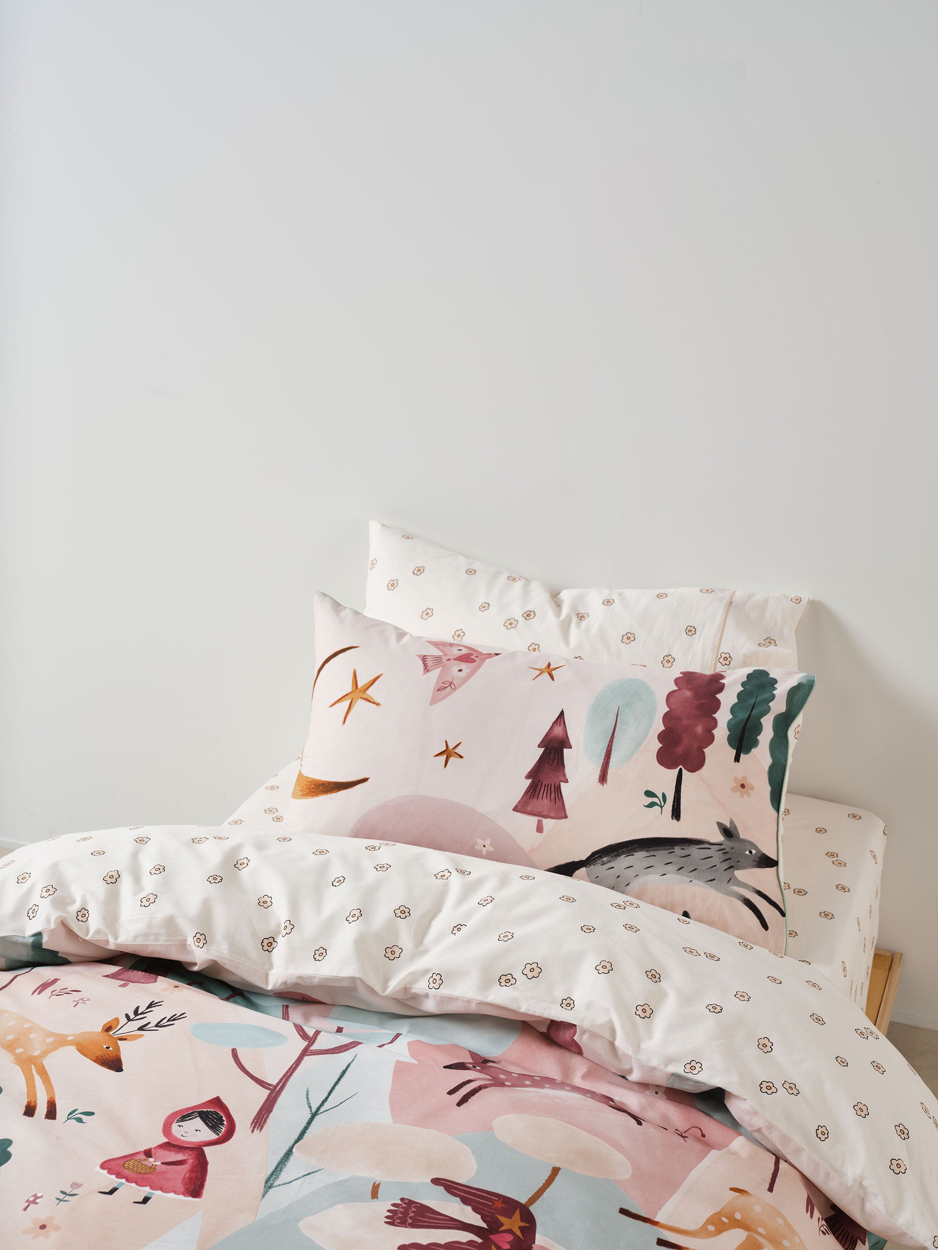 Folk Woodland Quilt Cover Set