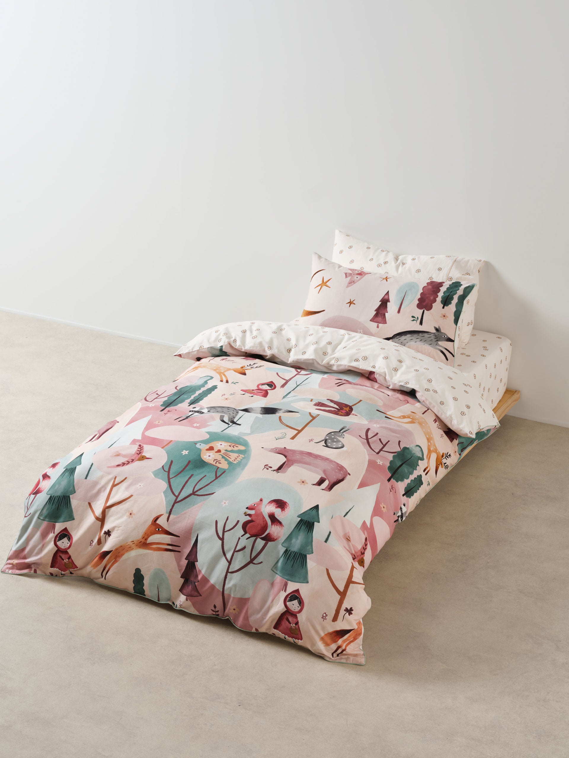 Folk Woodland Quilt Cover Set