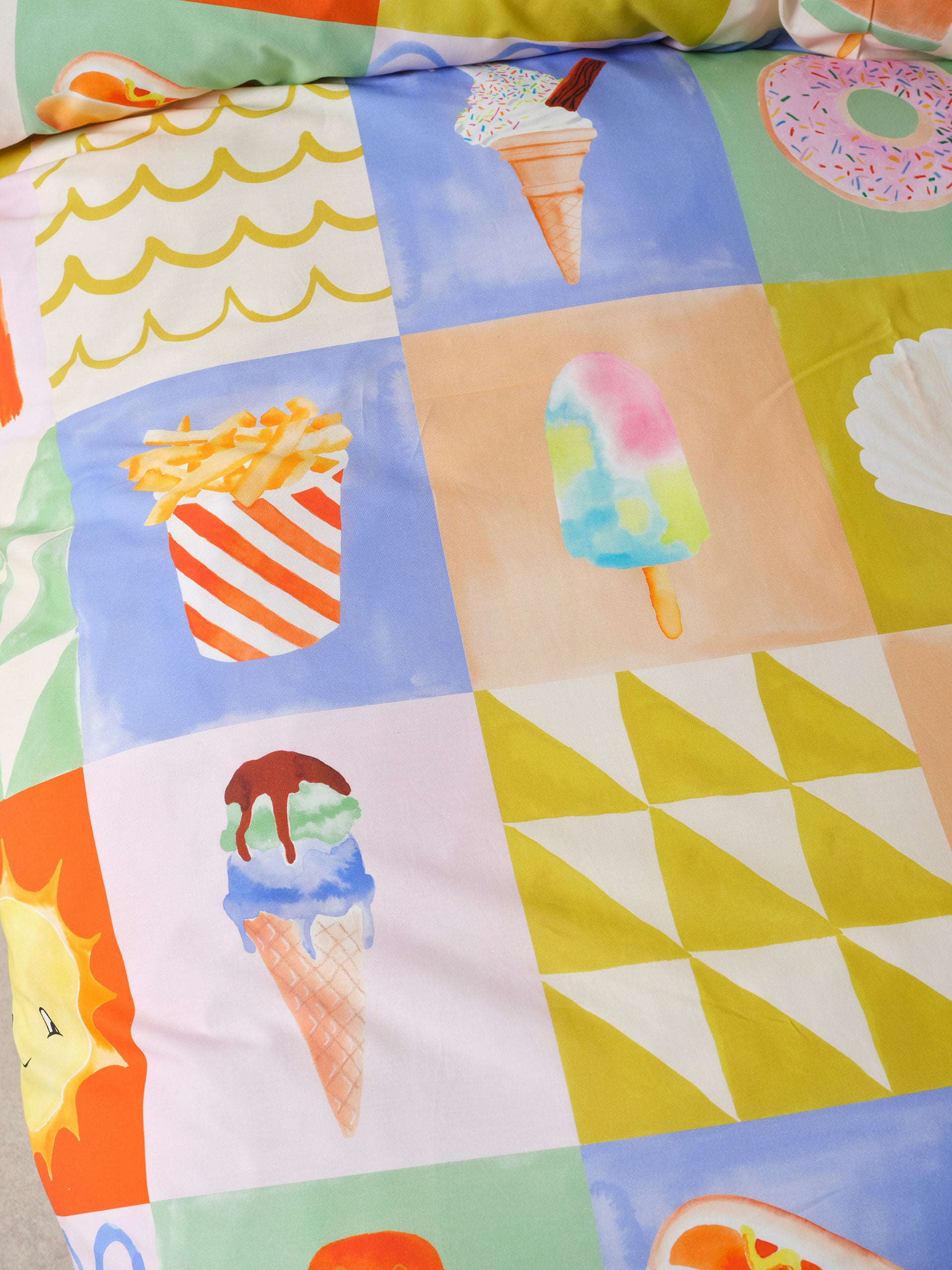 Ice Cream Sundays Quilt Cover Set