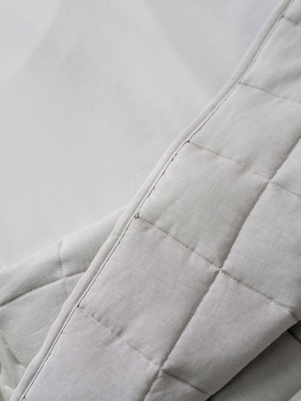 Nimes Pale Grey Cot Coverlet