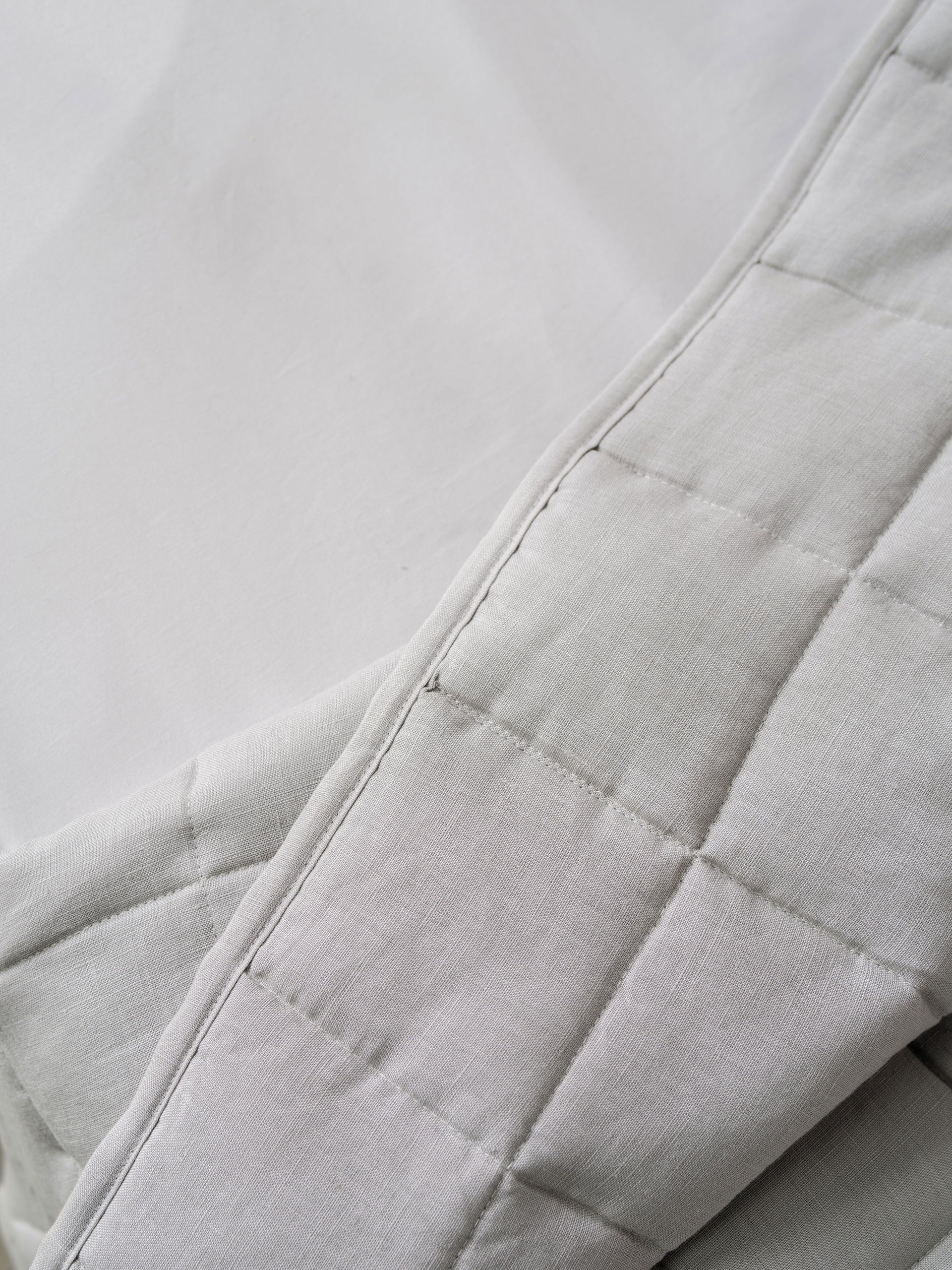 Nimes Pale Grey Cot Coverlet