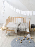 Nimes Pale Grey Cot Coverlet