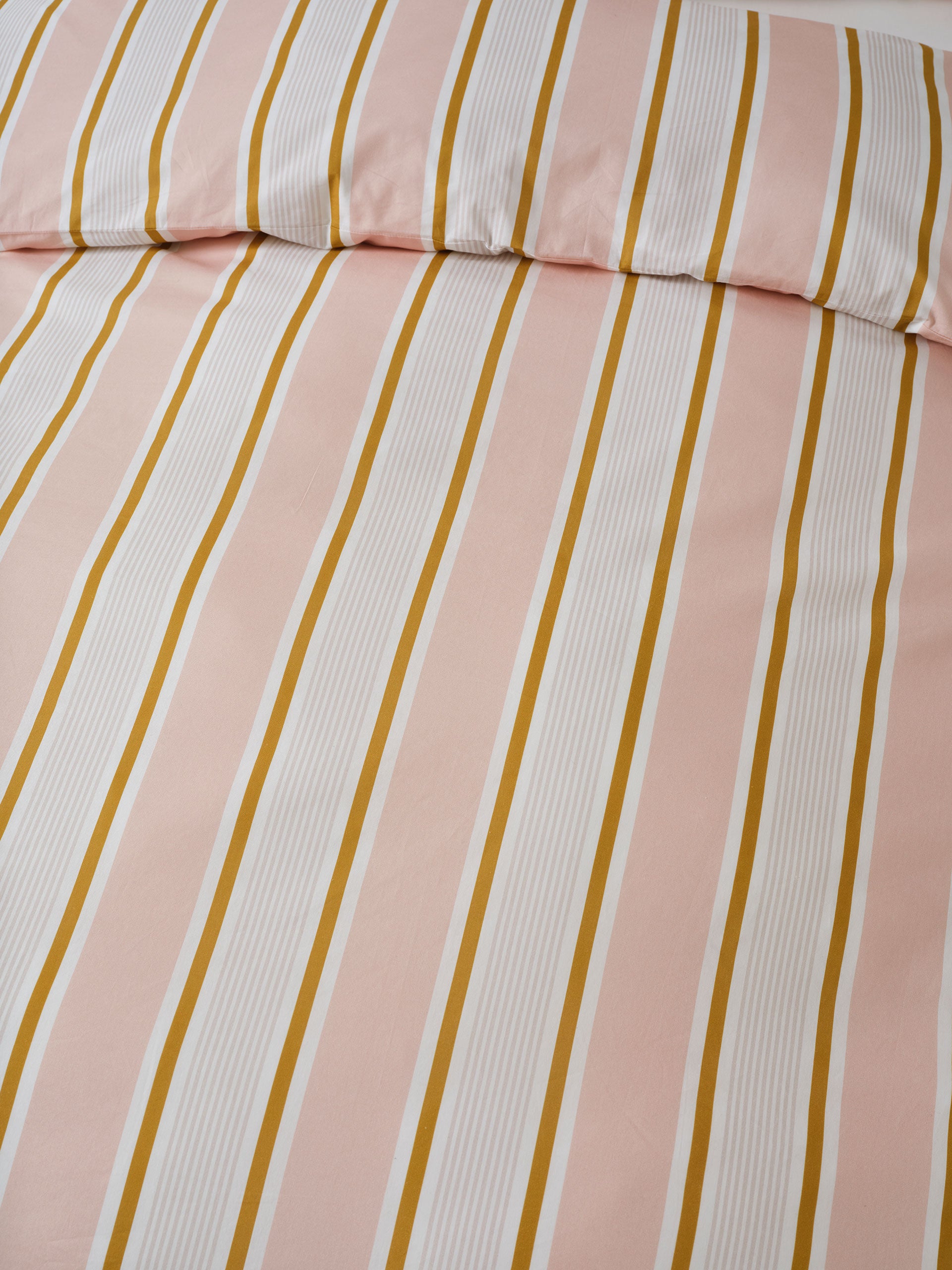 Sailor Stripe Pink Quilt Cover Set