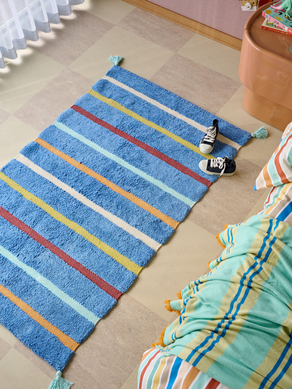 Chopsticks Marine Blue Rug