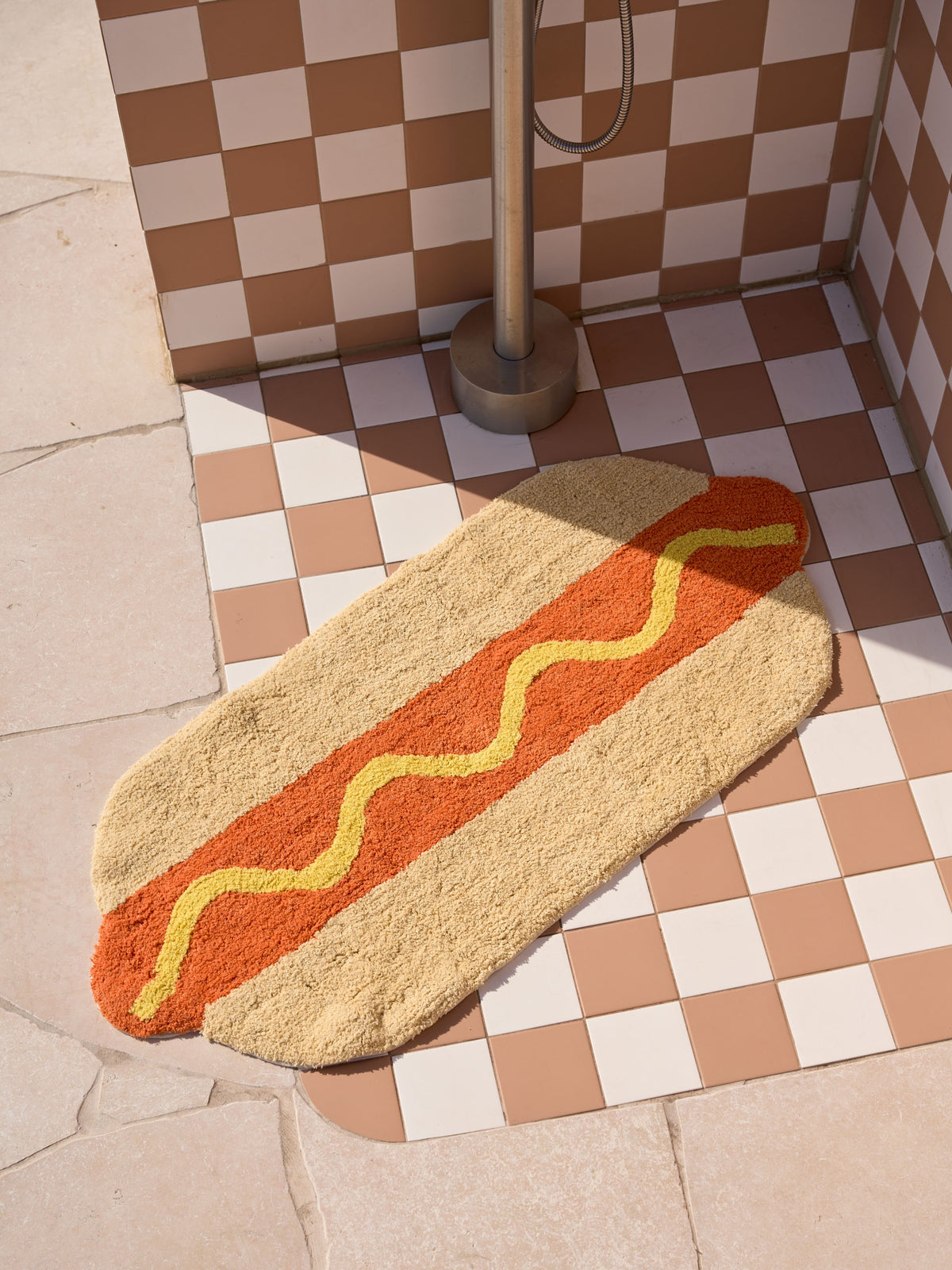 Hot Dog Bath Novelty Mat