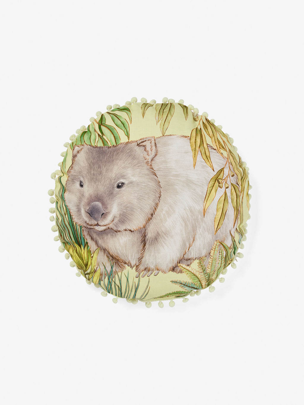 William Wombat Cushion 40cm Round