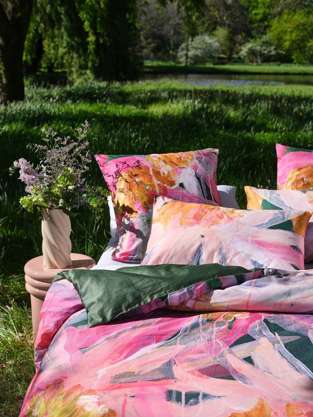 Echinacea Flowers Quilt Cover Set