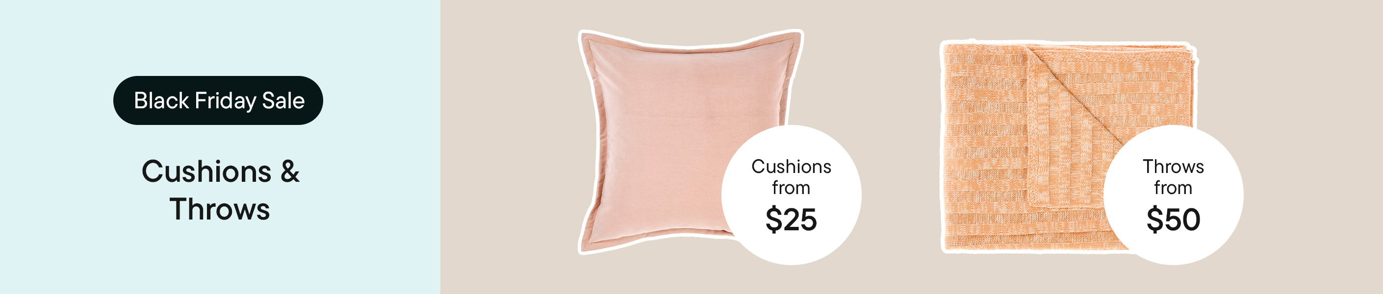 Cushions & Throws Sale