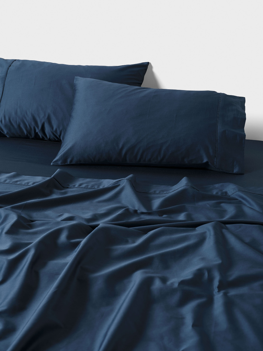 Augusta Navy Sheet Set