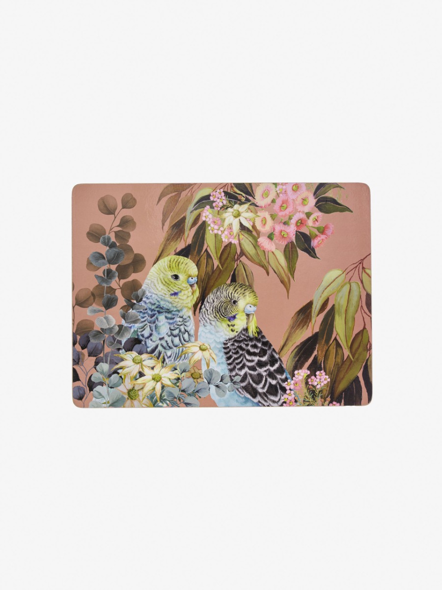 Australian Birds 4-Piece Placemat Set