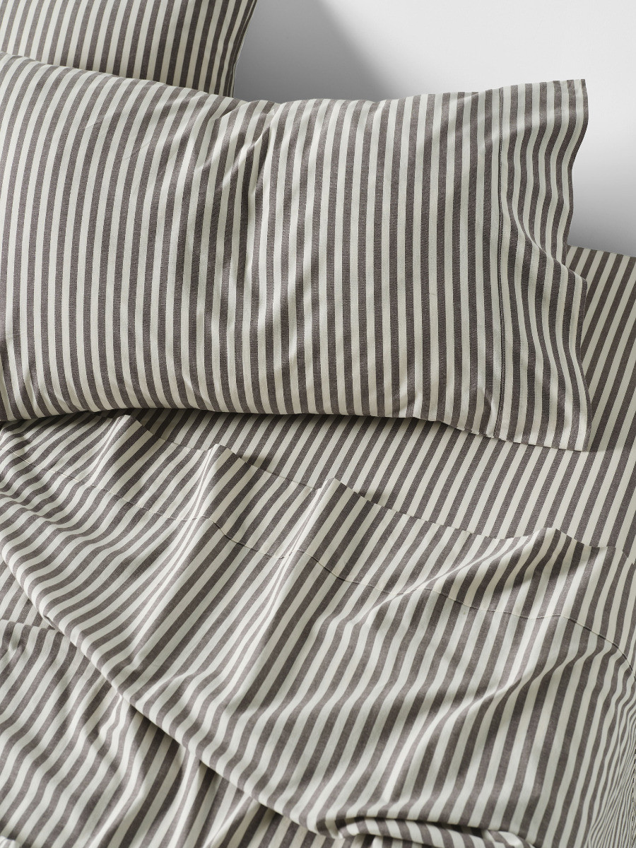 Classic Stripe Charcoal Sheet Set