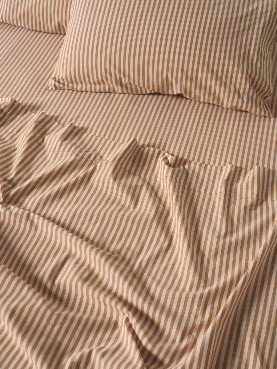 Classic Stripe Nutmeg Sheet Set