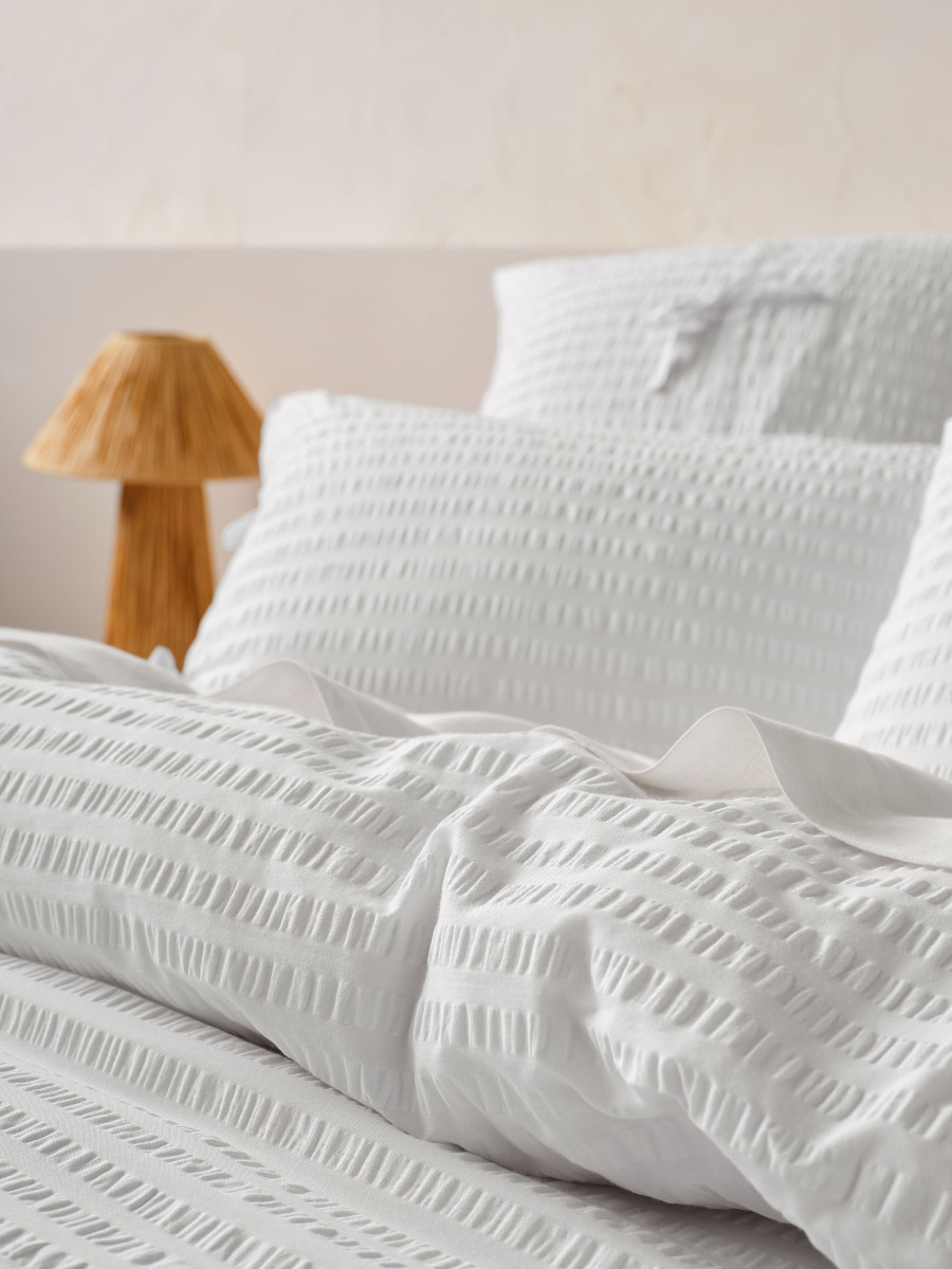 Ferrara White Quilt Cover Set