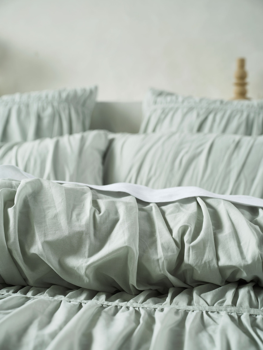 Layla Seafoam Quilt Cover Set