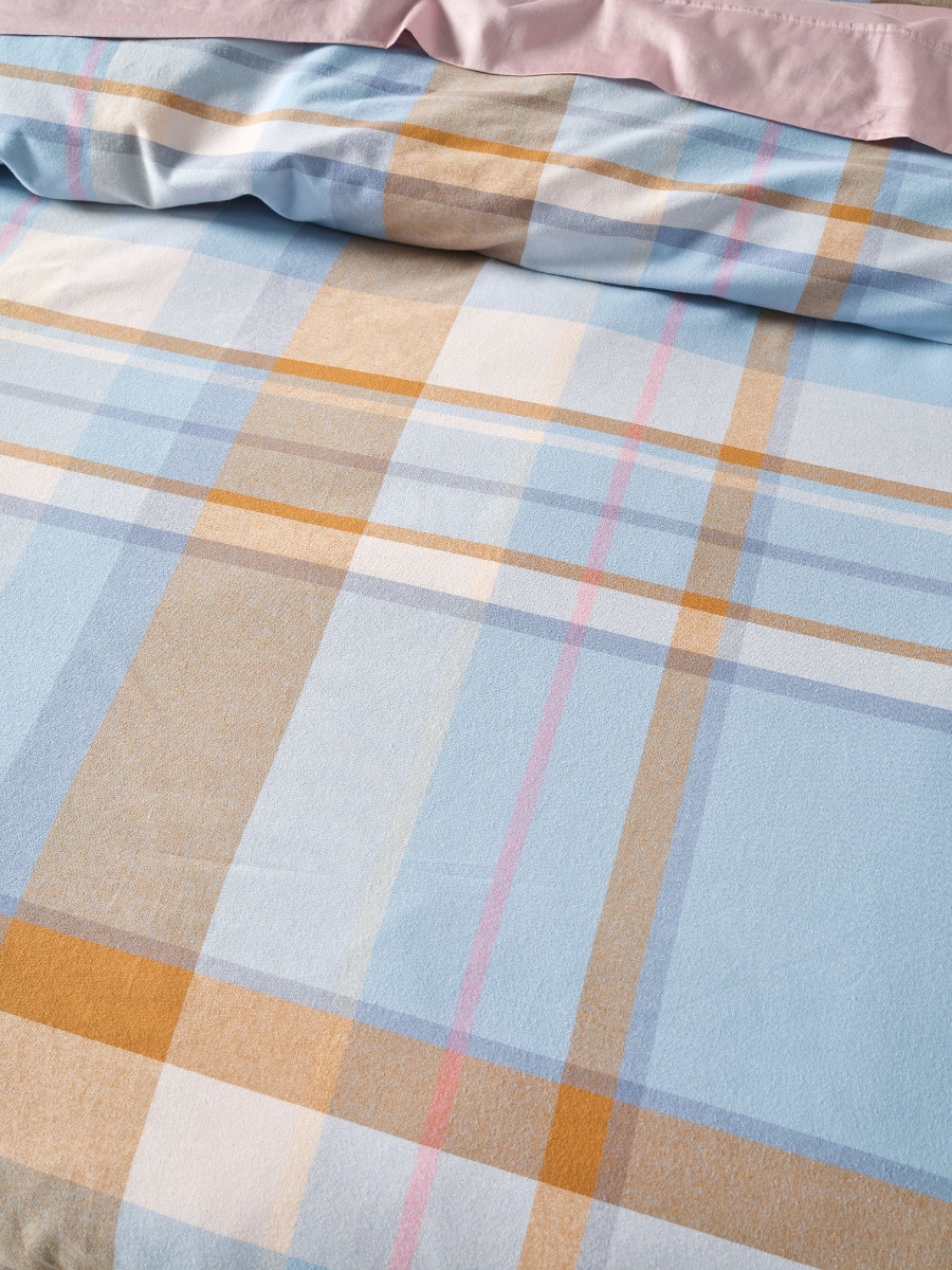 Lennon Blue Quilt Cover Set