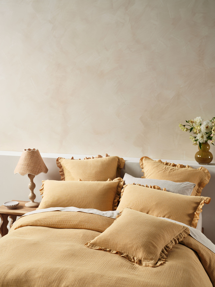 Lucy Saffron Cushion 48x48cm
