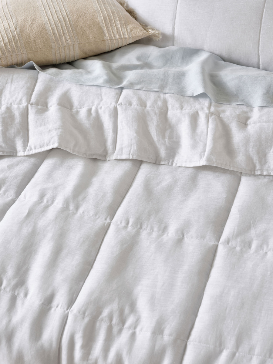 Nimes White Coverlet