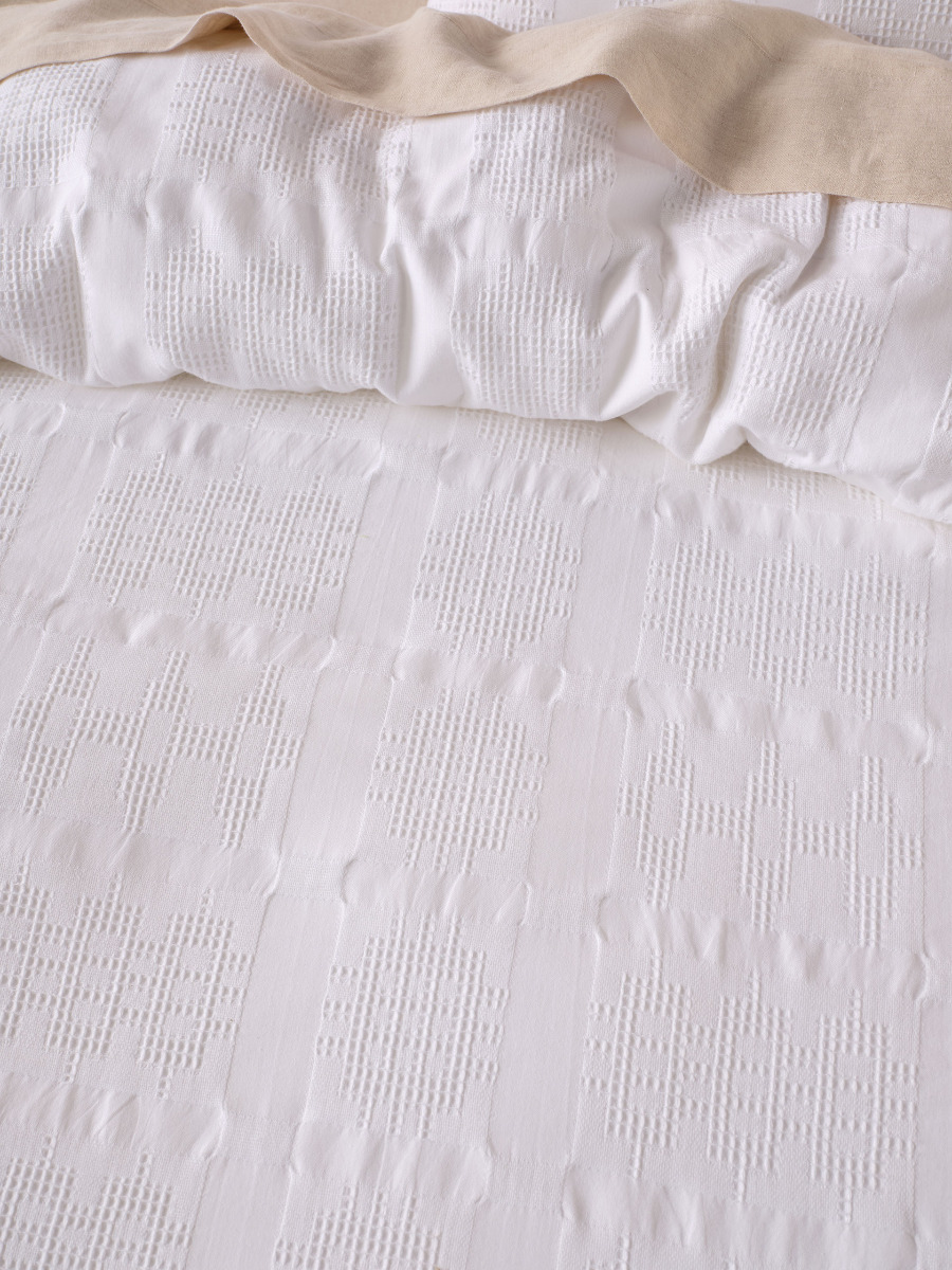 Seren White Quilt Cover Set