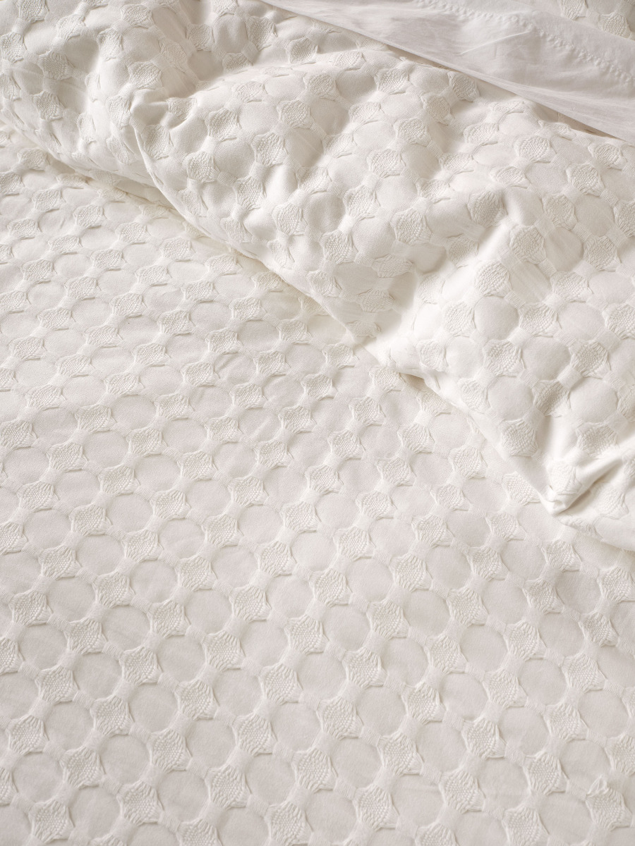 Vista White Quilt Cover Set