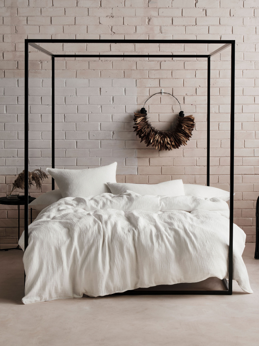 Elysian White Quilt Cover Set