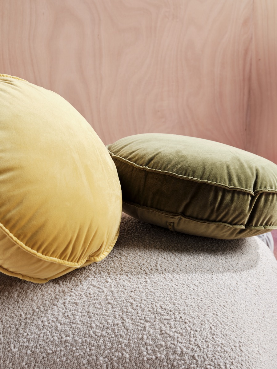 Toro Mustard Cushion 43cm Round