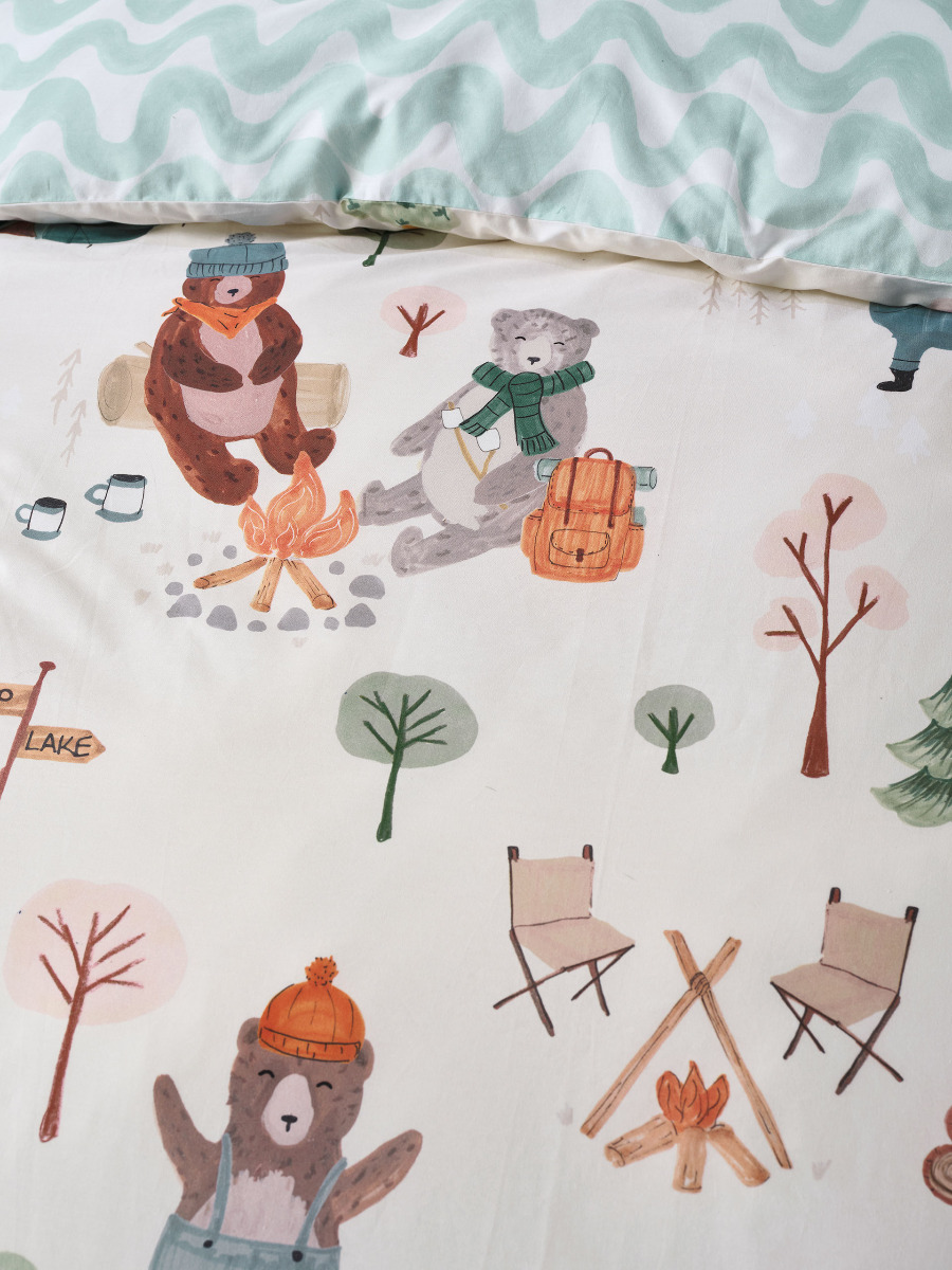 Camping Bears Quilt Cover Set