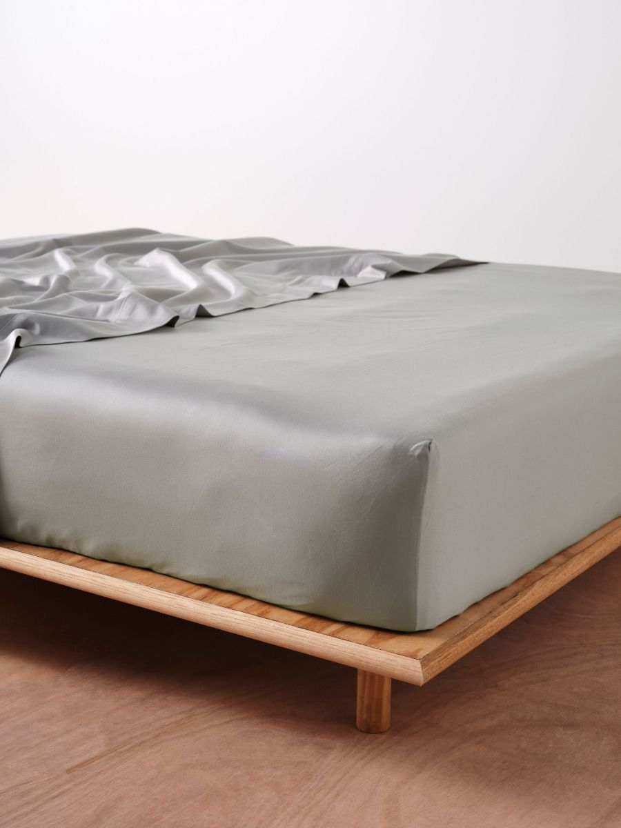 Haven Silver Fitted Sheet