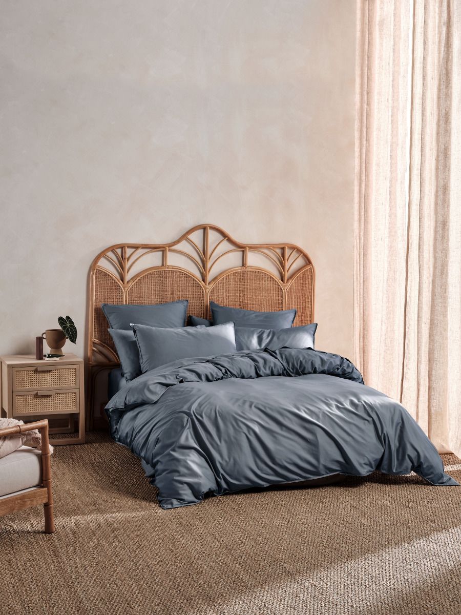 Nara Bluestone Quilt Cover Set