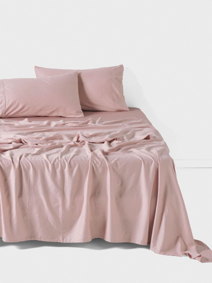 Surf Wash Dusty Rose Sheet Set