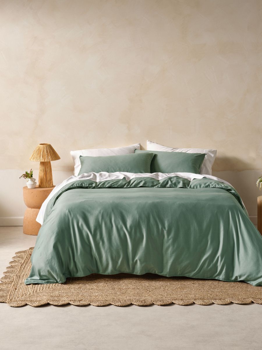 Surf Wash Seafoam Quilt Cover Set