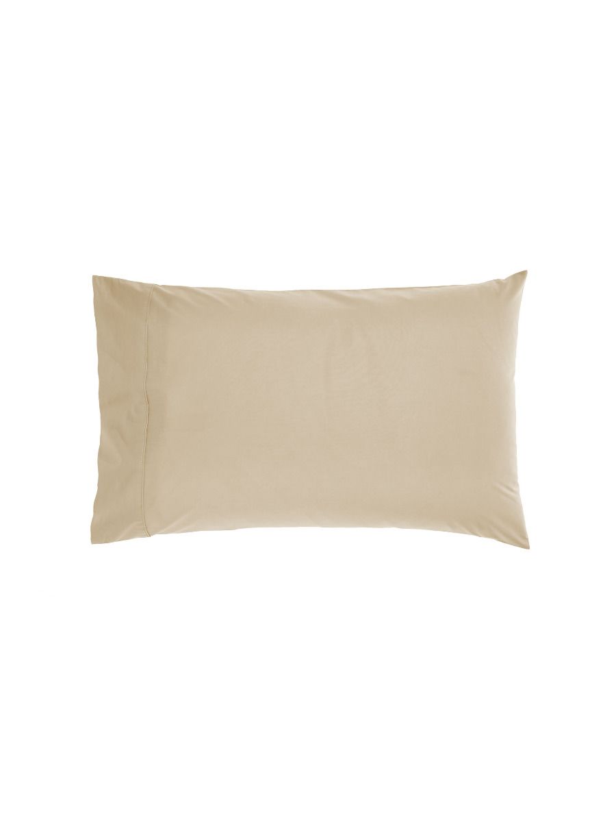 Lane Latte Standard Pillowcase Pair Linen House