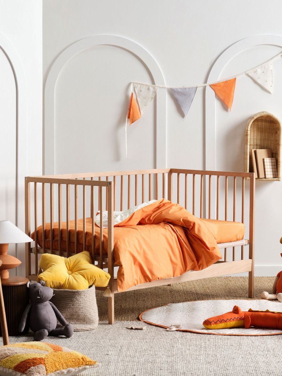 Linen cot quilt cover outlet