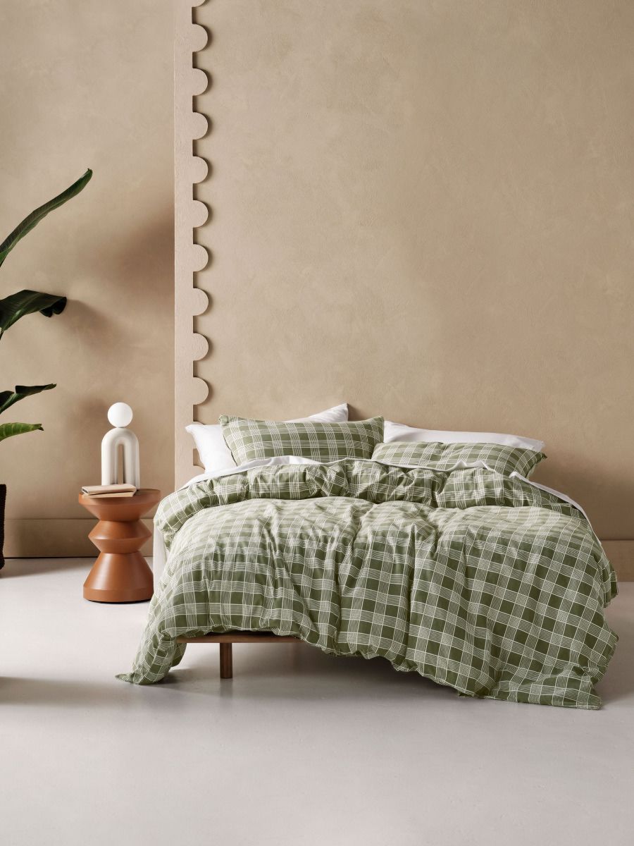 Barnett Moss Flannelette Quilt Cover Set