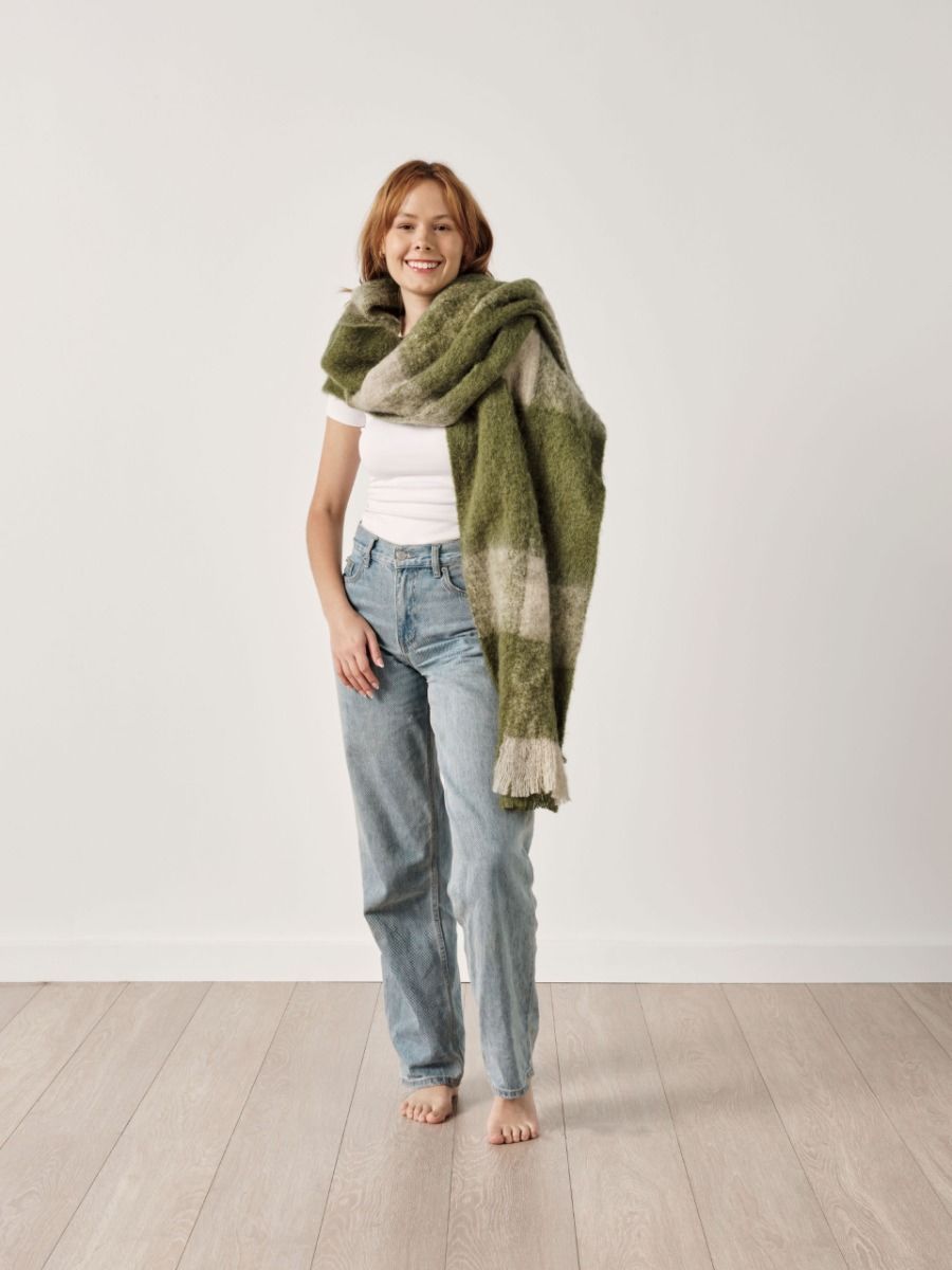 Clover Moss Oversized Scarf