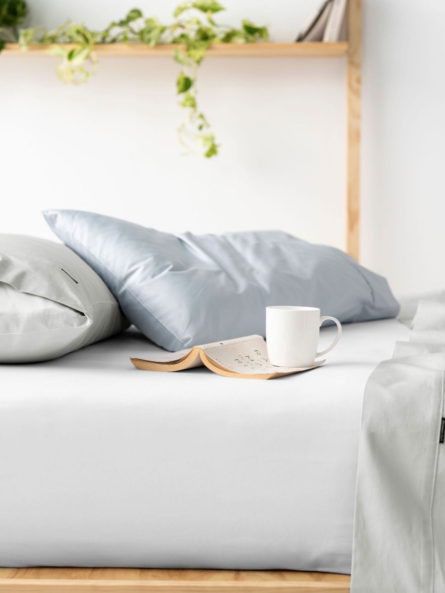 500TC Cotton Sateen Fitted Sheet 50cm