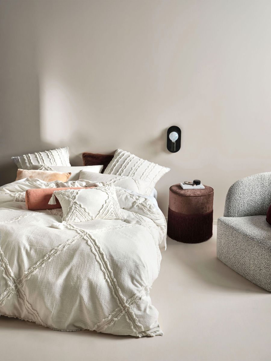 Heather White Quilt Cover Set