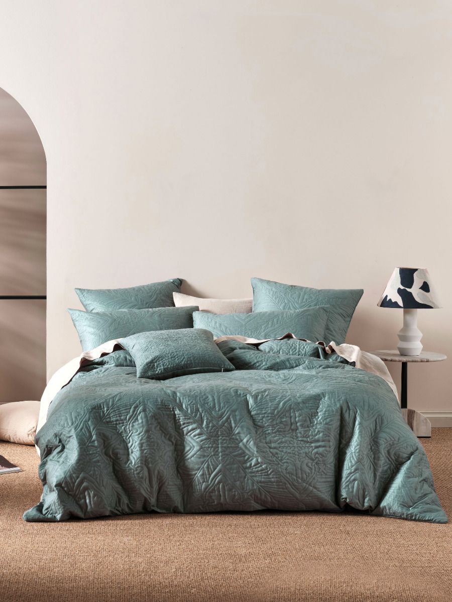Isadora Petrol Quilt Cover Set