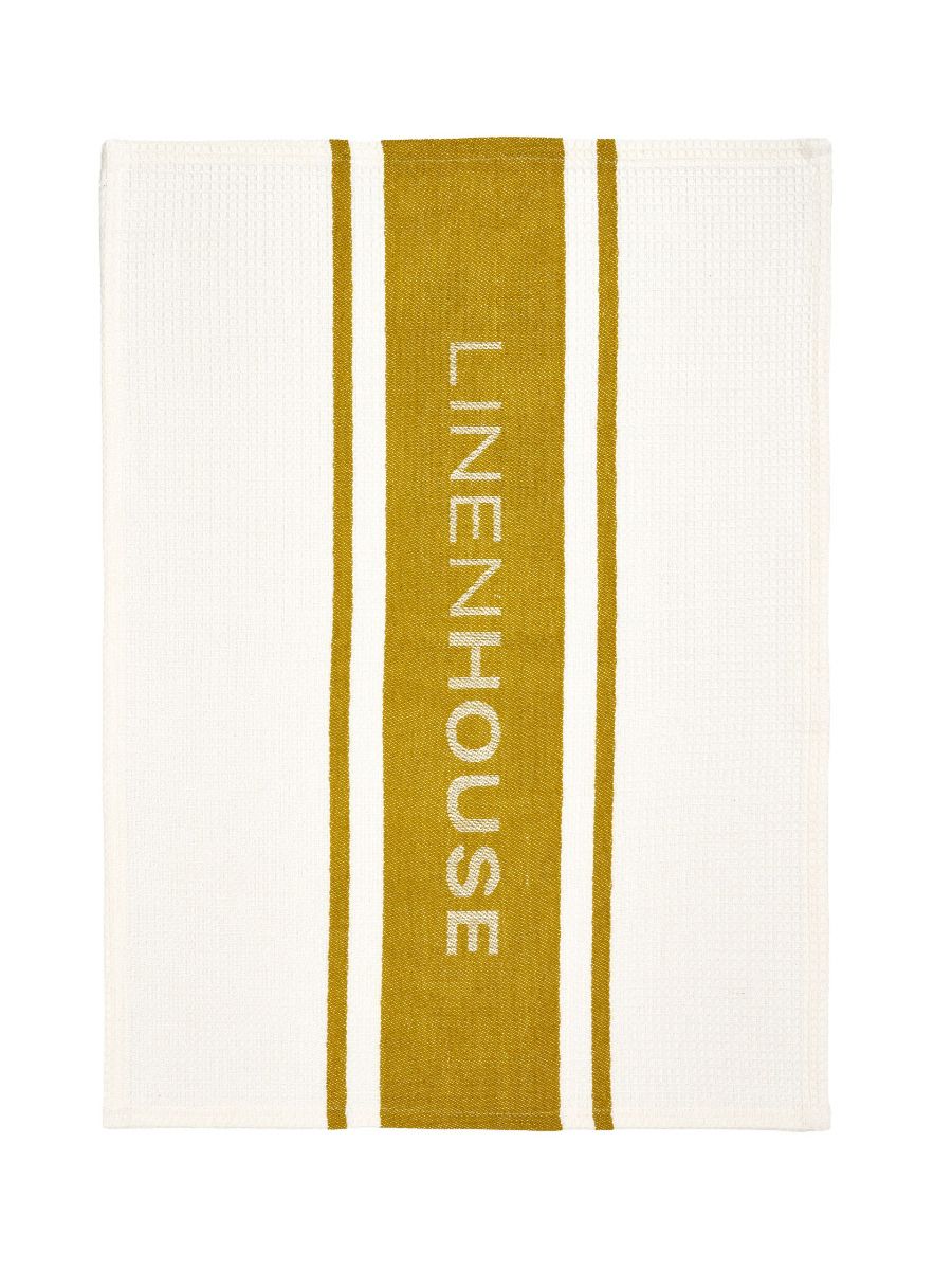 Linen House Chartreuse Tea Towel