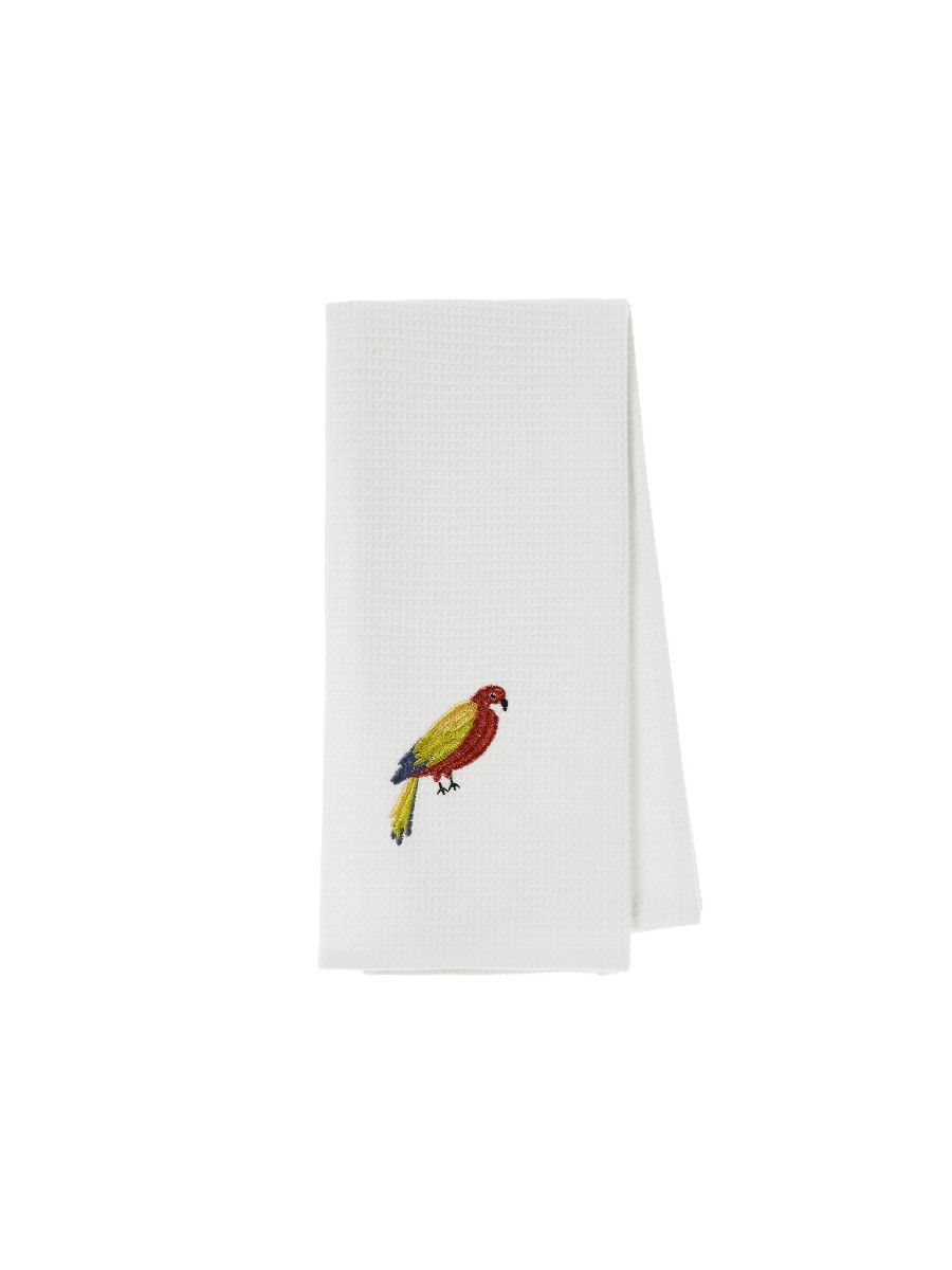 Lorikeet Embroidered Tea Towel