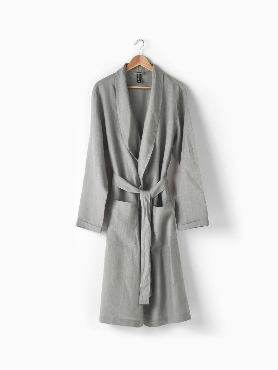 Nimes Ash Linen Robe