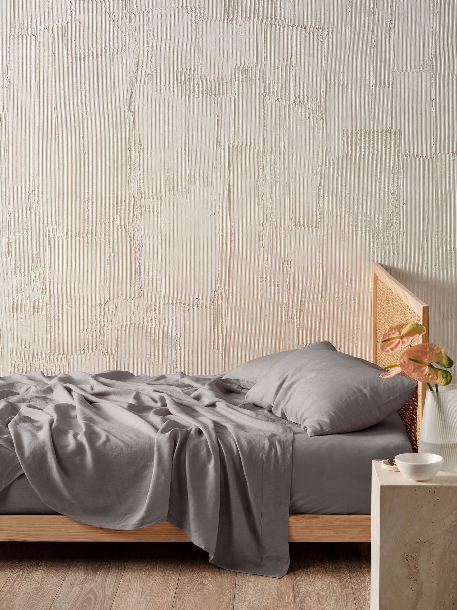Pure Linen Ash Sheet Set