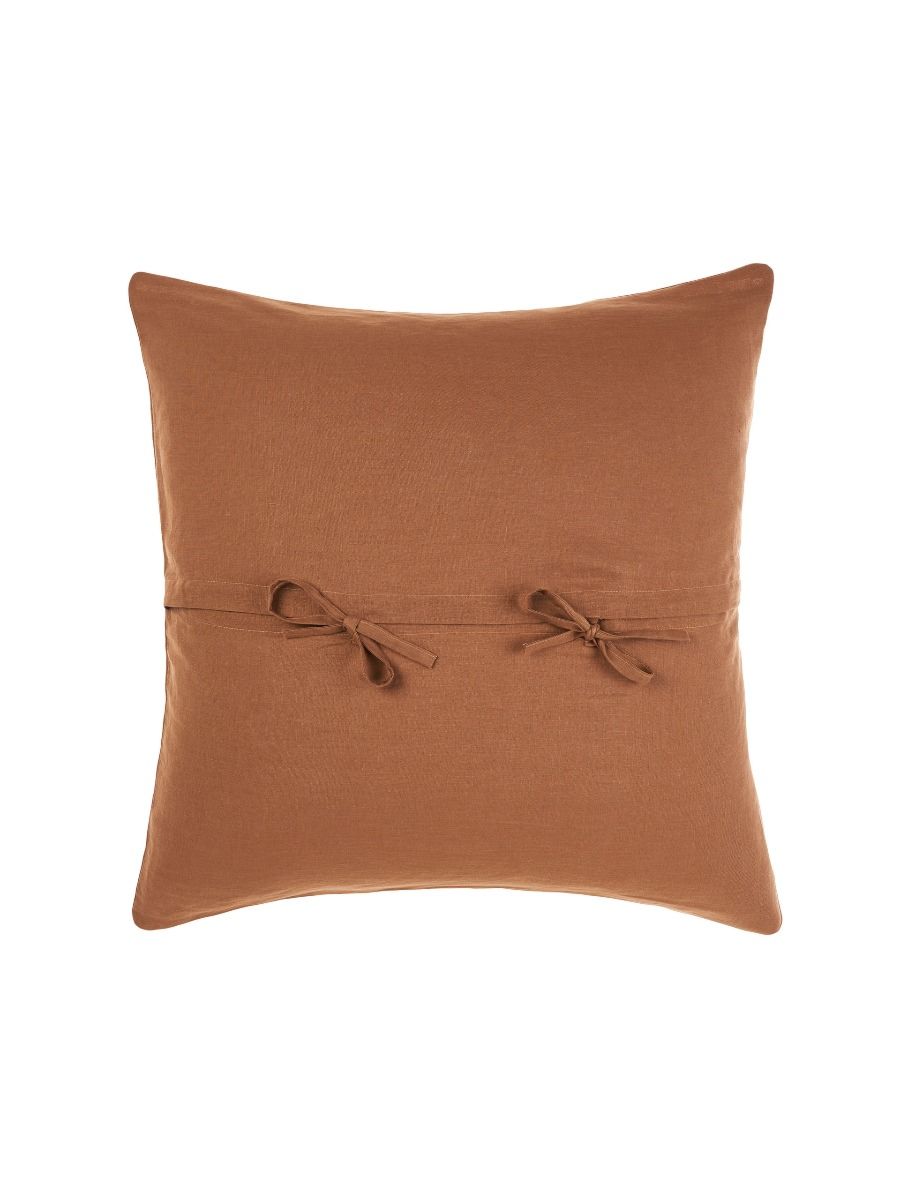 Nimes Cinnamon Linen European Pillowcase