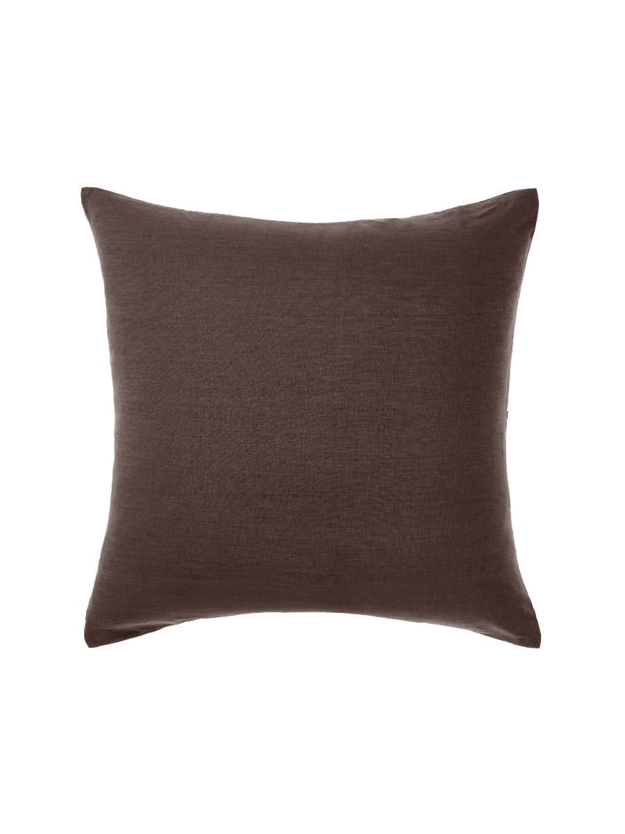 Nimes Espresso Linen European Pillowcase