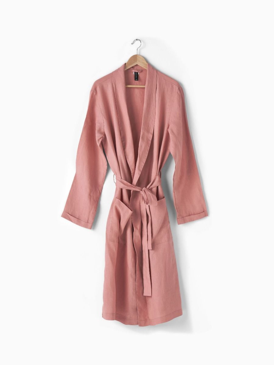 Nimes Rosette Linen Robe