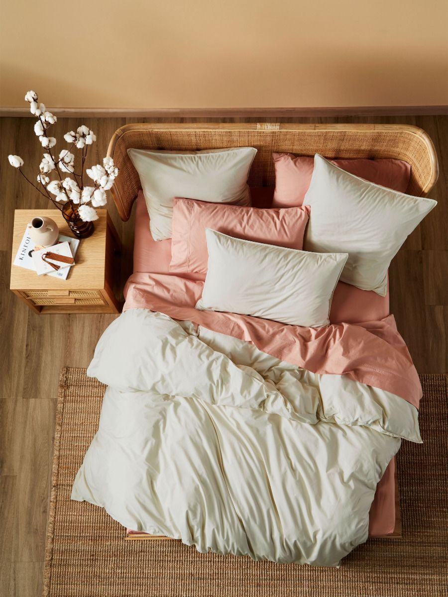 Terra Organic Cotton Stone Quilt Cover Set