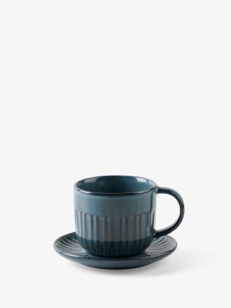 Laurie Denim Tea Cup & Saucer
